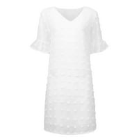 Dyegold Sundresses For Women Casual Beach - ljetne haljine za žene V-izrez kratki rukav Polka Dots tunika
