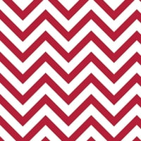 Waverly inspiracije 21 yd pamuk Zigzag Precut zanatske tkanine, crvene i bijele