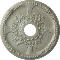 Ekena Millwork 18 od 1 2 ID 3 8 P antioch stropni medaljon, ručno oslikan bakar zelena patina