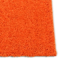 Dobro tkani madison shag obična moderna čvrsta narančasta 3'3 5'3 debela područja površine