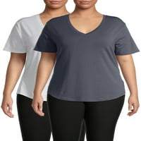 Terra & Sky ženska Plus Size opuštena majica, paket