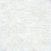 nuLOOM Latonia Silken Shag područje prostirku, 8', biser bijeli