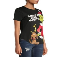 Grinch Juniors ' Good to Being Naughty Holiday Graphic T-Shirt