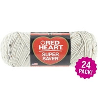Red Heart Super Saver pređa - Aran Fleck, Multipačka od 24