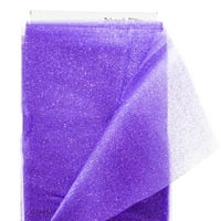 Shason Textile 60 Polymesh Glitter Fabric by the Yard, Purple