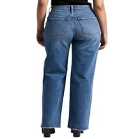 Srebrne Jeans Co. Ženske vrlo poželjne traperice za noge visoke uspone, pojaseve veličine 24-36