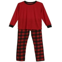 Lumento Mama Tata dijete Meki Božić odgovarajući porodični pidžama Set ravne noge elastični struk PJ Setovi