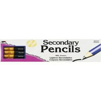 Sekundarne olovke sa gumicom za brisanje - plava bačva - kutija