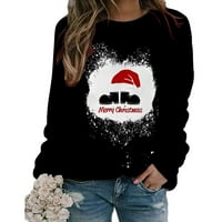 Božićne košulje za žene Jesen modni pulover Buffalo Plaid Xmas Print Tops Y2K vrhovi proljeće Jesen okrugli