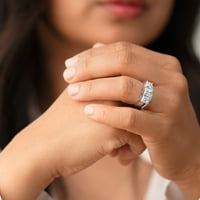2. ct Moissanite princeza rez zaručnički prsten vjenčani prsten Svadbeni Set u srebru