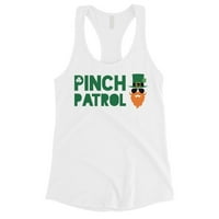 Pinch Patrol Leprechaun ženska tenka Vrhunska djevojka St. Paddy's Dnevna majica