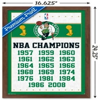 Boston Celtics-Zidni Poster Šampiona, 14.725 22.375