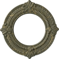 Ekena Millwork 1 8 od 1 8 ID 5 8 p Benson plafon medaljon, ručno oslikana Hamamelis pucketanje
