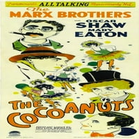 Cocoanuts Braća Mar Odozgo Lijevo: Groucho Mar Chico Mar Harpo Mar Zeppo Mar 1929. Film Poster Masterprint