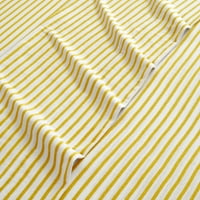 Gap Home T-Shirt Meki Mini Stripe Jersey Sheet Set, Duboki Džep, Twin, Žuta, 3 Komada