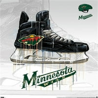 Minnesota Wild - Skateri zidni poster, 14.725 22.375