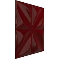 Ekena Millwork 5 8 W 5 8 H Alexa Endurawall Dekorativna 3D zidna ploča, sjaj Merlot