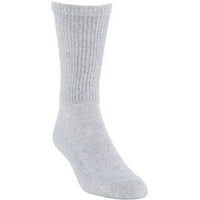 Gildan muške jastučiće sive čarape za posadu, 10 pakovanja
