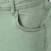 Rovga muške hlače Ležerne prilike zagrebotine olovke za olovke pantalone opuštene rastezanje elastičnih