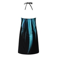 Žene Vintage ljetna haljina Cross Criss Strappy Mini haljina plaža Boho haljine a-line Swing Sundress