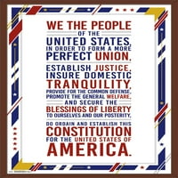 Sjedinjene Američke Države - Ustav Preambulled zidni poster, 22.375 34