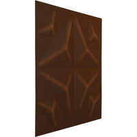 Ekena Millwork 5 8 W 5 8 H Crystal Endurawall Dekorativna 3D zidna ploča, univerzalna metalna hrđa