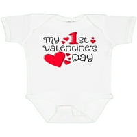 Inktastičnost Moja prvog Valentina Dan Crvena srca Pokloni dječaka za bebe ili dječja djevojaka