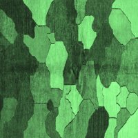 Zatvoreni Pravougaonik Kompanije Ahgly Sažetak Smaragdno Zelene Moderne Prostirke, 5'8'