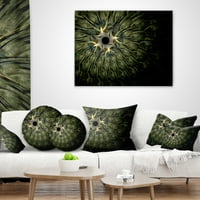 Designart veliki simetrični fraktalni dizajn cvijeta - jastuk za bacanje cvijeća-12x20