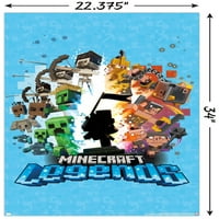 MINECRAFT: Legende - plavi zidni poster, 22.375 34