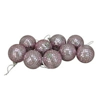 9ct Bubblegum Pink ogledalo Glass Disco Ball Božićni ukrasi 2.5