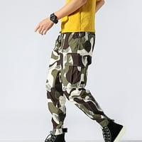 BadyminCSL muške pantalone klirens Plus veličina muške modne džepne sportske Casual pantalone sa printom