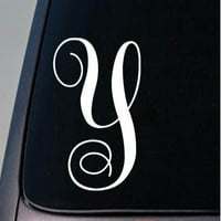 Y 6 Monogram naljepnica za naljepnicu naljepnica kamion prozor automobila učenje zanatske inicijale *