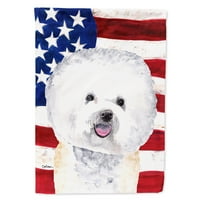 Američka zastava sa bichon Frize Garden Flag