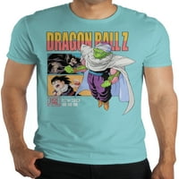 Dragon Ball Z tirkizna muška i velika Muška grafička majica