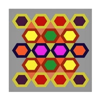 Richard Homawoo 'Hexagon Uzorak 23' Platno Art