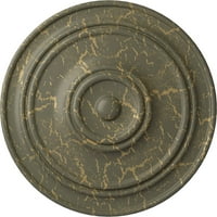 Ekena Millwork 7 8 od 3 8 P klasični plafonski medaljon, ručno oslikano pucketanje hamamelisa