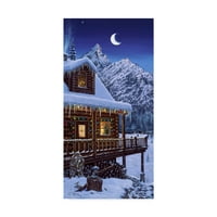Zaštitni znak likovne umjetnosti' Mountain Home Božić ' platno Art Jeff Tift