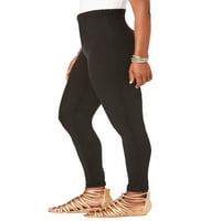 Roaman's Women Plus Fise Fisel Duljina za gležnjače Esencijalna noga za noge Activeweb Workout Yoga Hlače
