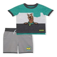 Scooby Doo majica za male dječake i kratki, komplet odjeće