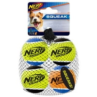 Nerf pasa Squeak Tenis igračka za pse za male pse - višebojni