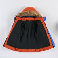 Zimski Sako za djecu dječak sa toplim kapuljačom moderan i udoban Outwear crvena Veličina 90