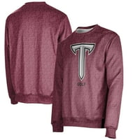 Muškarac Cardinal Troy University Trojans Golf Ime Drop Crewneck Duks pulover