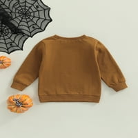 Toddler Baby Boy Girl Halloween Outfit duh dukserice Dugih rukava Majice Prevelici Sweater Top Fall Odjeća