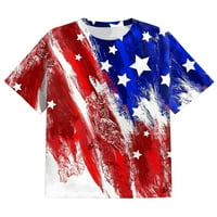 Majice majice za muškarce, muške američke zastave Dnevne majice s kratkim rukavima mišićnim majicama
