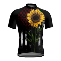 Muškarci 4. srpnja Biciklistički dresovi Brzi suhi američki zastava Suncokret bicikl majica, 6xl