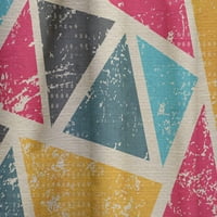 Designart 'Triangular Shapes Colourfields XXIX' moderna i savremena ploča za zavjese