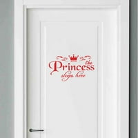 Princeza Home Decor zidna naljepnica Naljepnica vrata spavaće sobe umjetnički Muralni dekor sobe za tinejdžerke