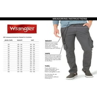 Wrangler velike i visoke muške comfort Solution serije teretnih pantalona