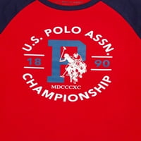 Grafički Majica S. Polo Boys Dugih Rukava, 2 Pakovanja, Veličine 4-18